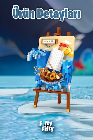 Loz Creative Serisi Gemi Tablosu 592 Parça Oyuncak Yapım Seti Fflz-1280