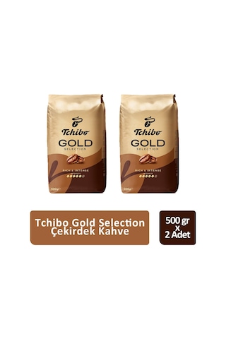 Tchibo Gold Selection Çekirdek Kahve 500 Gr X 2 Adet Çekirdek