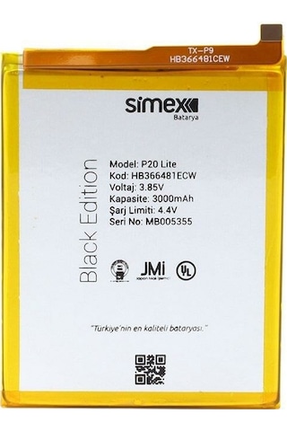 Simex P20 Lite / P Smart İle Uyumlu Sbt-01 Batarya
