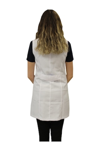 Hakim Yaka Kadın Doktor Önlüğü Hemşire Öğretmen Beyaz Önlük (508604300)