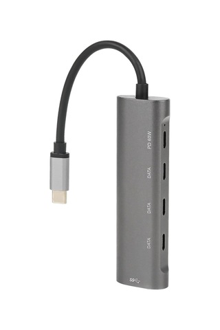 Macbook Şarj Uyumlu Type-c Destekli 60w Pd Tüm Bilgisayarlar İçin Şarj Uyumlu 5 İn 1 Hub Dönüşt