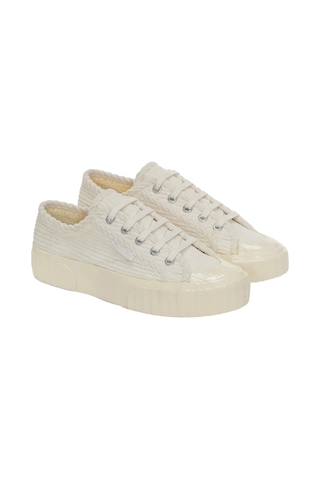 Superga 2630 Strıpe Corduroy Beyaz Beyaz