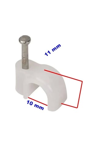 Beton Çivili Kablo Tutturma Kroşe No:5 10 Lu Paket