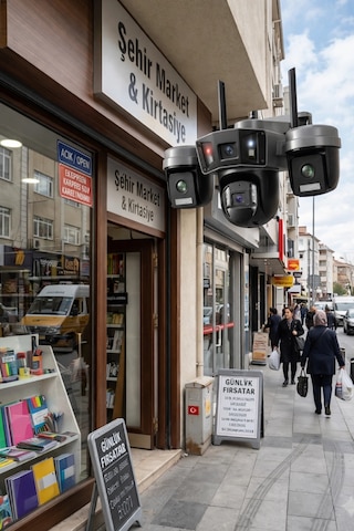 O-kam Pro Ok-203plus Premium 4 Lensli 12 Mp Wifi Ptz Güvenlik Kamerası