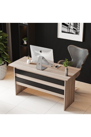 Robinhome Robin Home Verona A Ofis Büro Çalışma Masası Meşe - Siyah
