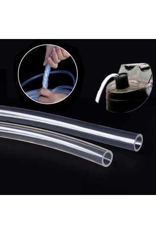 Lexroo 1 Metre Şeffaf Terazi Hortumu İç Çap 10 Mm Termosifon Otomobil Kapı Fitili