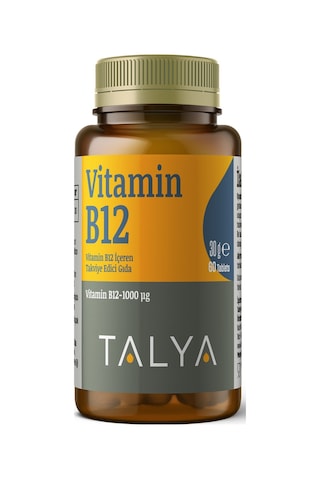 Talya Vitamin B12 İçeren Takviye Edici Gıda 1000 Mg 60 Tablet