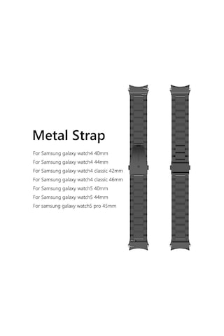 Samsung Galaxy Uyumlu Watch 4 5 6 Pro 40 44 Classic 42 43 46 47 Mm Kordon 1-1 Klipsli Metal Kordon 04