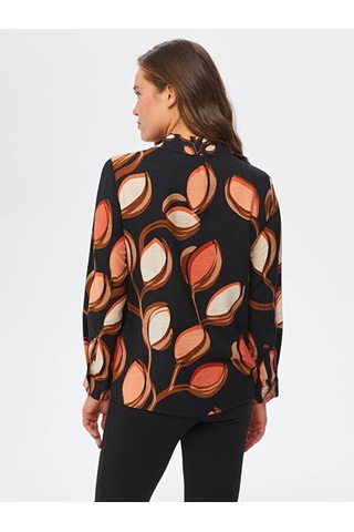 Küçük Ve Büyük Yaprak Kombinli Gömlek 67308 001