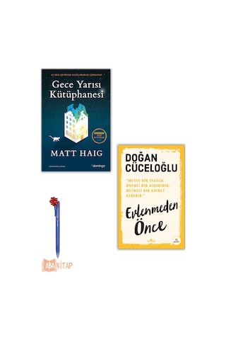 1. Gece Yarısı Kütüphanesi - Matt Haig, 2. Evlenmeden Önce - Doğan Cüceloğlu, Kalem Hediyeli