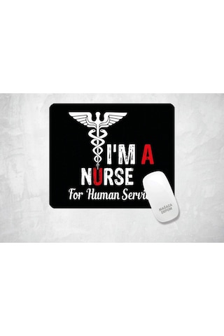 Ben Bir Hemşireyim - Baskılı Mouse Pad Kare Mousepad