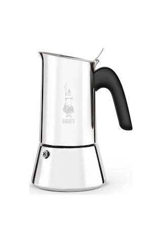 - Venus: 4 Cups Ocak Üstü Espresso Pişirici - 170ml - Gümüş Renk - Paslanmaz Çelik Gövde - Patentli Güvenlik Valfi - Tüm Ocak Türleri İçin Uygundur İndüksiyon Dahil