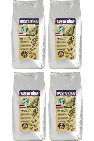 Kahve Dünyası Yöresel Kosta Rika Çekirdek Filtre Kahve 4 x 1 KG