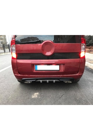 Fiat Fiorino Uyumlu Body Kit Difüzör 2 Çıkış Gri Kare