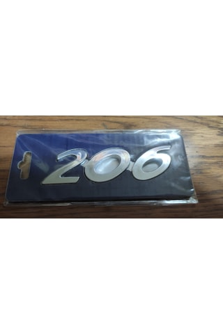 206 Bagaj Yazısı Pejo 206 Arka Bagaj Yazısı Krom Kaplama 3m 3d 206 Yazısı Logo