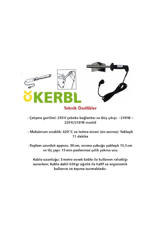 Kerbl Elektrikli Boynuz Yakma Aleti Koteri İthal 17450