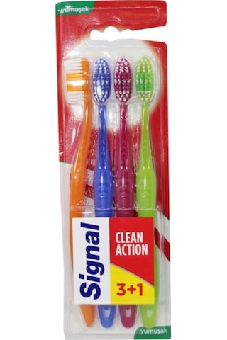 Signal Clean Action 3 + 1 Diş Fırçası Soft