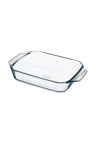 Pyrex Cam Dikdörtgen Fırın Kabı 40x27 Cm Renkli Çok Renkli
