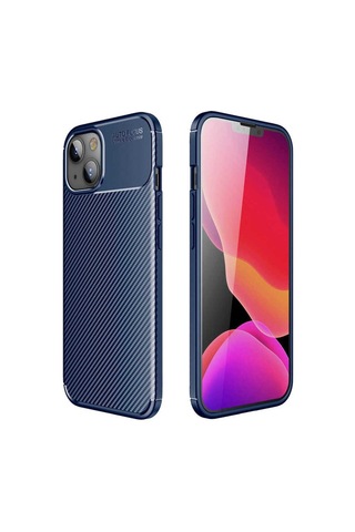 Apple Uyumlu iPhone 13 Mini Kılıf Zore Negro Silikon Kapak Lacivert