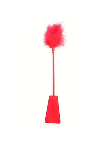 Elmpaly 1 Adet Yaratıcı Pu Kamçı, Tüylü Binicilik Malzemeleri Kırmızı Kırmızı