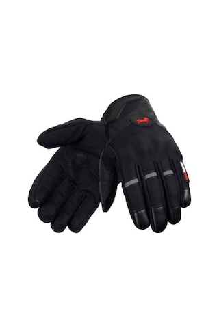 Motosiklet Eldiveni Soft Tpu Koruma Softjel Kumaş Telefon Dokunmatikli Motor Eldiven Siyah