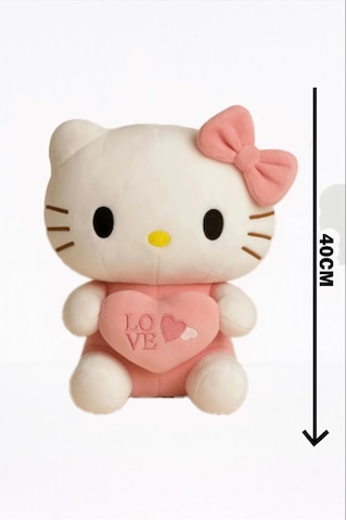 Hello Kitty Peluş Oyuncak 35cm - Sevimli & Yumuşacık Açık Pembe