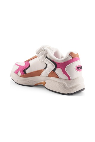 U.s. Polo Assn. Krenas Ptk 4pr Beyaz Kız Çocuk Spor Ayakkabı 000000000101895804 Beyaz-fusya Beyaz - Fuşya