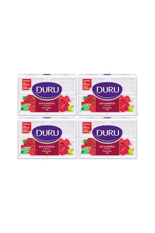 Saf & Doğal Kaynaklı Gül 16 Adet Beyaz Kalıp Sabun 4x600gr Diğer