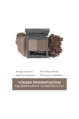 Alix Avien Şekillendirici, Belirginleştirici Koyu Kahve Kaş Sabitleme Farı-perfect Fix Brow Palette 703 Brown