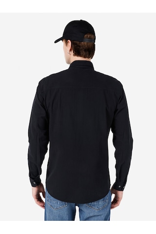 Colin's Colins Siyah Erkek Gömlek U.kol Cl1067013 Q1.v1 Blk Siyah