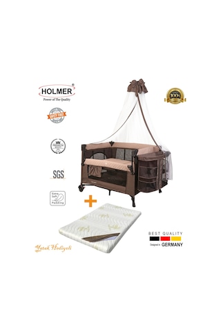 Holmer Coolstyle Cibinlikli Anne Yanı Oyun Parkı + Aloevera Yatak