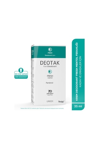 Deotak Fresh Mentol Krem Deodorant 35 Ml