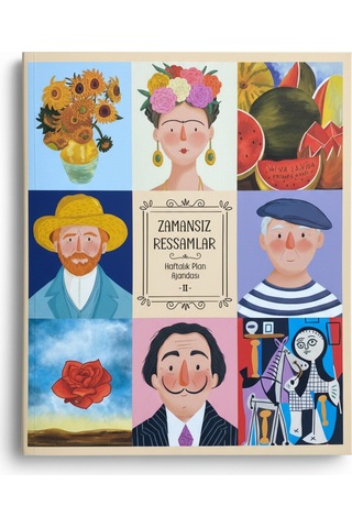 Melimelek Zamansız Ressamlar Ajandası Iı, Zamansız Ajanda 16.5x19.5 Cm Sticker'lı Zamansız Iı