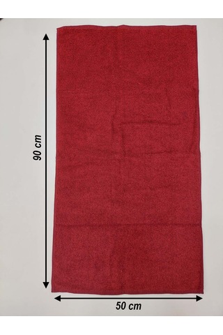 Berber Havlusu Sporcu Havlusu Yüz Havlusu Bordo 50x90 Cm 3 Lü