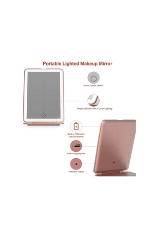 Seyahat Makyaj Aynası, Aydınlatmalı Taşınabilir Ayna, Karartılabilir Dokunmatik Ekran Diğer