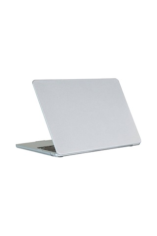 Ekılıf - Macbook 14.2 2021 A2442 Uyumlu - Kılıf Alt Ve Üst Koruyucu Premium Msoft Bottom Kapak - Gri - T30681 Gri