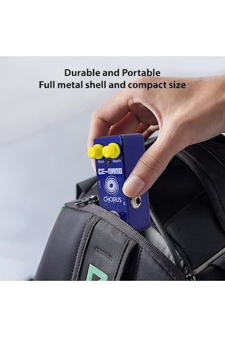 Suofeng Mavi Çinko Alaşım Kasa, Gerçek Bypass Anahtarlı Elektro Gitar Efekt Pedalı, Hız/derinlik Kontrollü