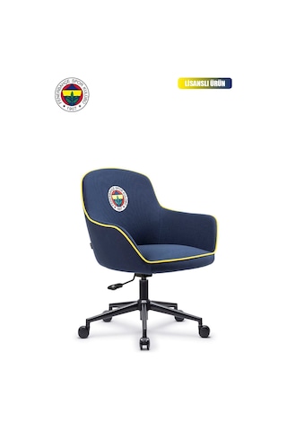 Fanchair X Fenerbahçe Icon Lacivert Kumaş Çalışma Koltuğu-79 Lacivert - Sarı