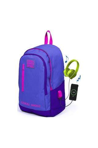 Coral High Sport Lavanta Mor Okul ve Günlük Sırt Çantası