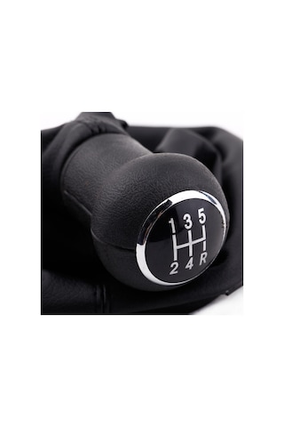 Wezone Vw Passat B5 İçin 5 Vitesi Vites Çubuğu防尘套 - Dayanıklı Pu Deri Değiştirme Kılıfı Siyah