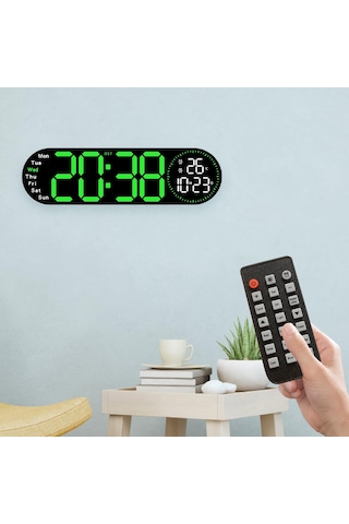 Suntek Dijital Duvar Saati Sınıf Oturma Odası Için Yeşil Yeşil