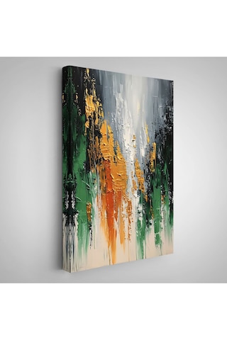 Miyrem^ Canvas Serie Yağlıboya Görünümlü Soyut Tablo-7641