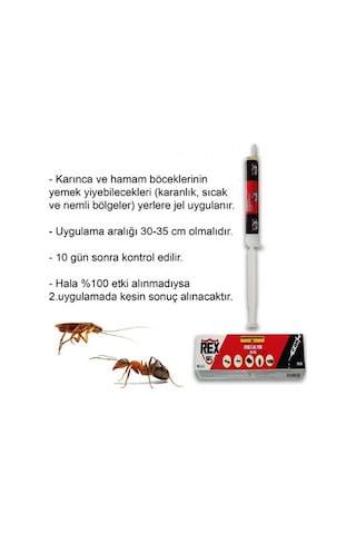 REXGEL 20 GR HAMAM BÖCEĞİ VE KARINCA JELİ YEM