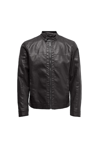 Only & Sons Erkek Onsmıke Deri Ceket 22012339 Siyah