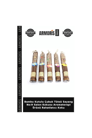 Bambu Kutulu Çubuk Tütsü Sayang No:9 Salon Kokusu Aromaterapi Ürünü Rahatlatıcı Koku