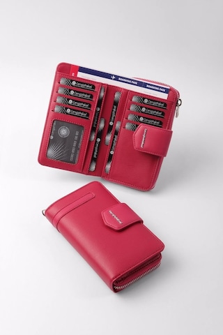 Cengiz Pakel Kadın Orta Boy Cüzdan 65256M Fuşya Pembe- Fuşya