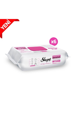 Sleepy Easy Clean Lilyum Buketi Yüzey Temizlik Havlusu&Mendili 6x100 (600 Yaprak)