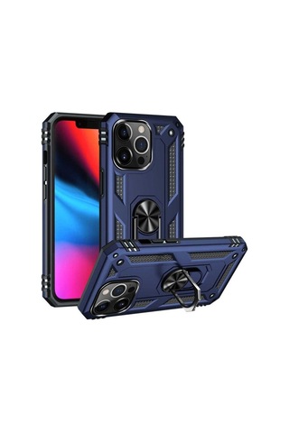 Apple Uyumlu iPhone 13 Pro Max Kılıf Zore Vega Kapak Mavi