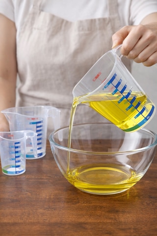 Kulplu Ölçü Kabı 3 Adet Seti - 300ml, 500ml, 1000ml - 8 Farklı Ölçü Birimli - Pastacı Şeffaf