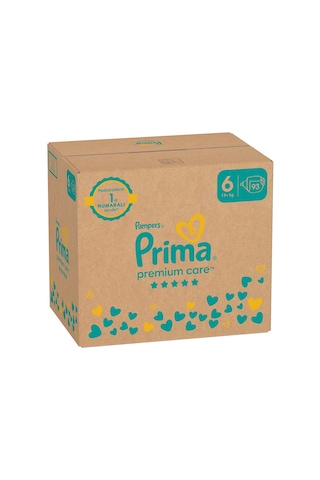 Prima Bebek Bezi Premium Care 6 Numara 93 Adet Aylık Fırsat Paketi